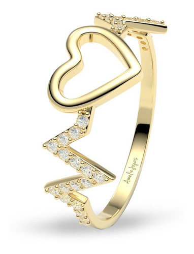 Anillo De Compromiso Amelie Joyas Oro 10k