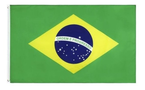 Bandera De Brasil 90 Cm X 60 Cm