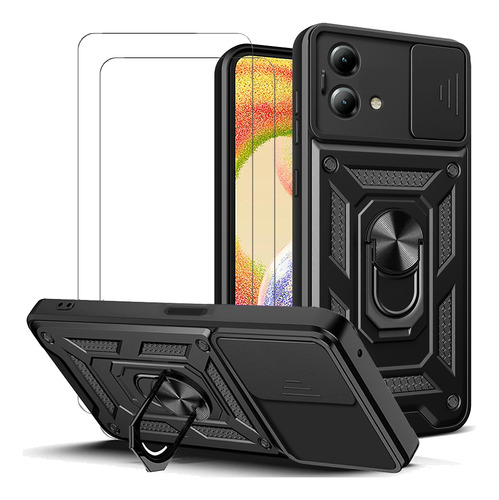 Carcasa Resistente + 2 Micas Para Motorola Moto G84