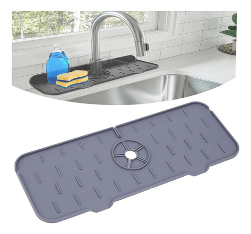 Alfombra Protector De Salpicaduras Grifo En Silicona Cocina