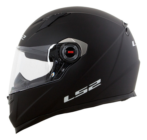 Capacete Moto Ls2 Ff358 Preto Fosco Monocolor Liso Speedy