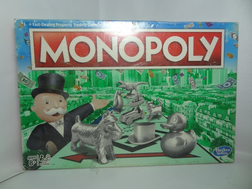 Juego De Mesa Monopoly Clásico Hasbro Figuras Metal