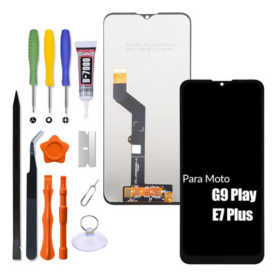 Pantalla Para Moto G9 Play E7 Plus Xt2081-1/2 Xt2083 Motorola Mc369 Mc36a Display Negro
