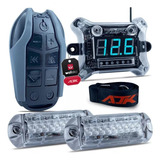 Kit Smart Control Ajk Voltímetro 2 Strobos E Controle Longa