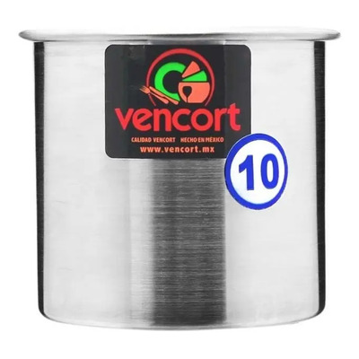 3 Moldes Redondo Alto Hornear Aluminio 10 Cm Vencort 780 Ml Color Gris