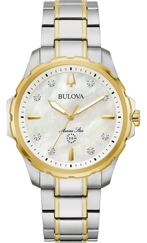 Relógio Bulova Marine Star Diamond Feminino 98p227