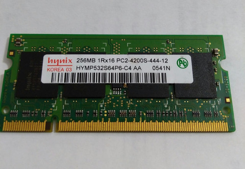 Memoria Ram Hynix 256 Mb 1rx16 Pc2-4200s-444-12