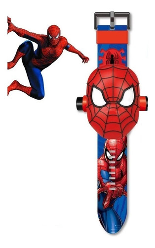 Reloj Proyección Spiderman Hombre Araña Juguetes Niños
