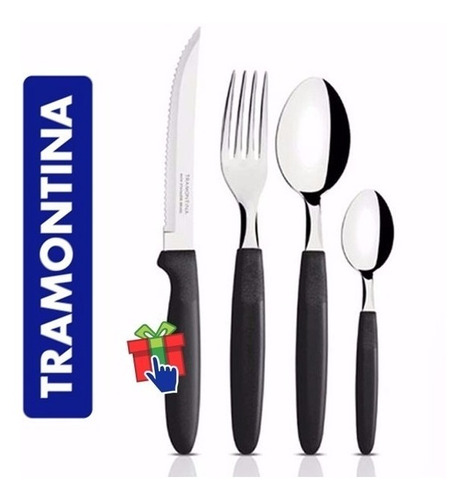 Set Juego 48 Cubiertos Tramontina Ipanema Hoja Acero Inox