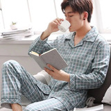 Pijama De Algodón Para Hombre, Pijama De Salón, Pijama