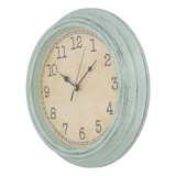 Reloj De Pared Vintage Con Movimiento De Cuarzo Silencioso,