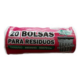 Bolsas Residuos 50x70 Rollo Resistentes Antigoteo 20u Negras