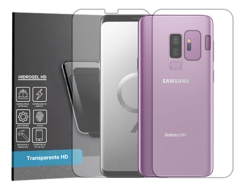 Película Hidrogel Frente E Verso Para Samsung Galaxy S9 Plus