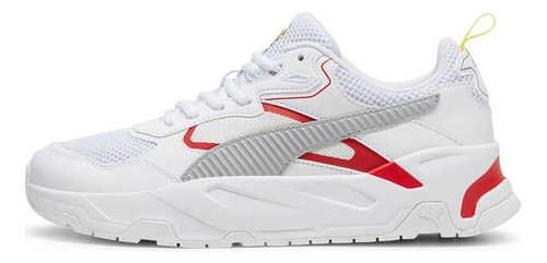 Tenis Puma Motorsport Ferrari Trinity Blanco Con Gris Hombre