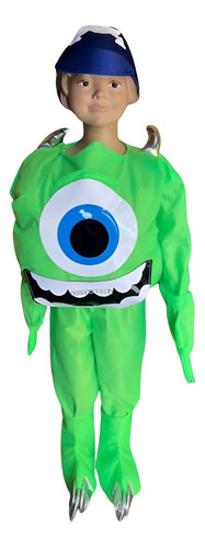 Disfraz Mike Wazowski Genérico Infantil Halloween Cosplay Fiesta | Envío gratis