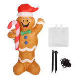 Inflables Navideños Gingerbread Man De 1,5 M De Altura