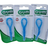 Enhebradores De Hilo Dental Gum Eez-thru Ortodoncia 3 Piezas