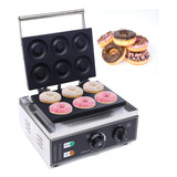Maquina 6 Donas Donuts Comercial Industrial Hornear 7.5cm