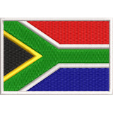 Patch Bordado Bandeira África Do Sul Motociclista Ban54