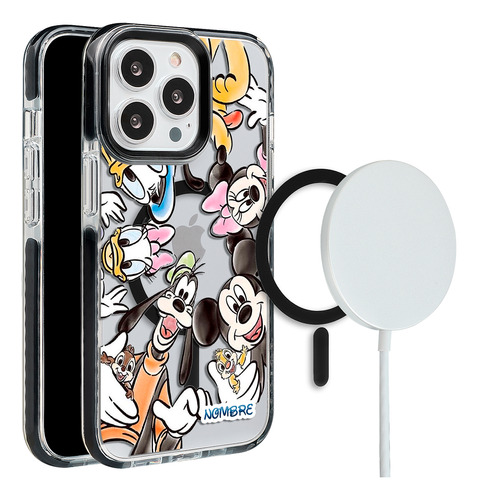 Funda Para iPhone Magsafe Clasico Disney Tu Nombre