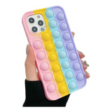 Funda Pop It Burbujas Antiestrés Para Samsung + Juguete Pop