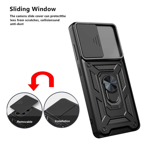 Funda Armor Rígid Defender Para Motorola Moto Edge 30 Fusion Color Negro