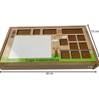 Juego Infantil Didáctico Caja Matematica Divertido Escuela Color Madera | MercadoLibre
