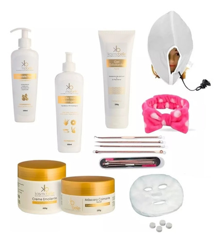 Kit Completo Estética Limpeza De Pele Profunda Profissional