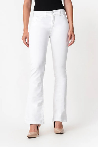 Pantalón Oxford Elastizado Blanco