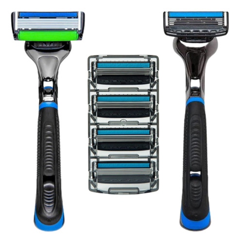 Aparelho Barbeador Dr Jones Razor 6 E 4 Lâminas Recarregável