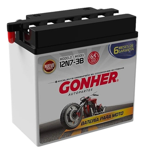 Batería Para Moto Gonher Italika Rc 150 Roja 2019