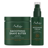 Sheamoisture Kit De Afeitado Para Barba, Mantequilla De Afe.