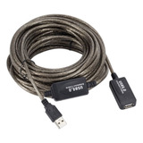 Cable De Extensión Para Repetidor Activo Usb 2.0 Macho A Hem