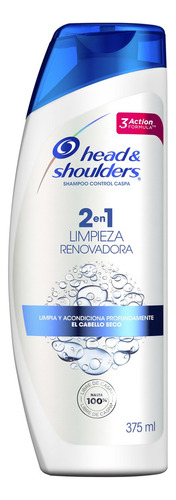 Head & Shoulders Shampoo 2 En 1 Limpieza Renovadora 375ml