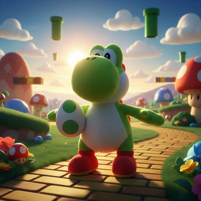Peluche - Yoshi -  Nintendo Super Mario Bross | Envío gratis