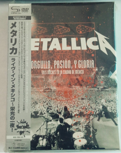 Metallica Orgullo,pasion Y Gloria En Mexico 2shm Cd + 2 Dvd