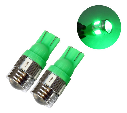 Foco Luz Led Pellizco 6led Verde