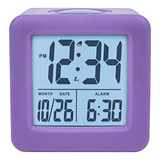 Equity 73004 - Reloj Despertador Lcd Con Luz Inteligente, Co