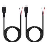 Fancasee Paquete De 2 Cables De Altavoz De 6 Pies Rca Hembr.