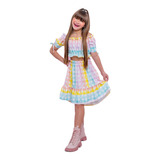 Conjunto Infantil Ciganinha Xadrez Festa Junina Sereia Moda