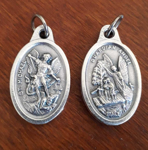 San Miguel Arcangel Medalla Zamak Italiana * 10 Unidades*