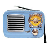 Parlante Radio Retro Vintage Nisuta Nsrv15 Bluetooth Fm/am F