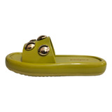 Chinelo Slide Colcci Marley Feminino Verde Original