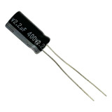 50 Pçs Capacitor Eletrolitico 2,2x400v - 2,2uf X 400v 105