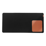 Desk Pad Grande Feltro Com Mouse Pad Couro Caramelo