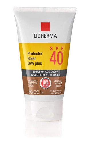 Protector Solar Color Spf 40 Toque Seco No Graso Lidherma