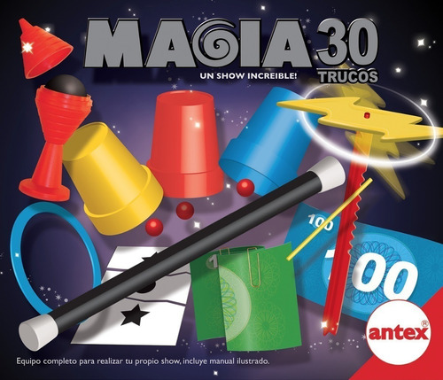 Juego De Magia Para Niños Con 30 Trucos Magico Show Antex