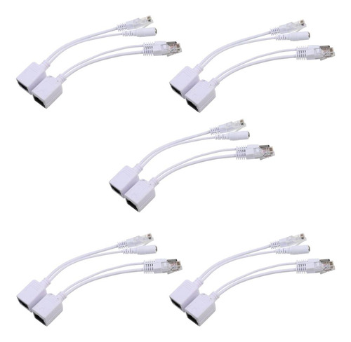 5 Pcs Cables Enchufe Múltiple Divisor Poe Artículos De