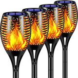 Luces Solares 99 Led Flame Parpadeante Antorchas Solare...