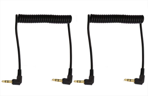 Cable Mini Skater 3,5 Mm, En Espiral/2 Cables/90 Grados